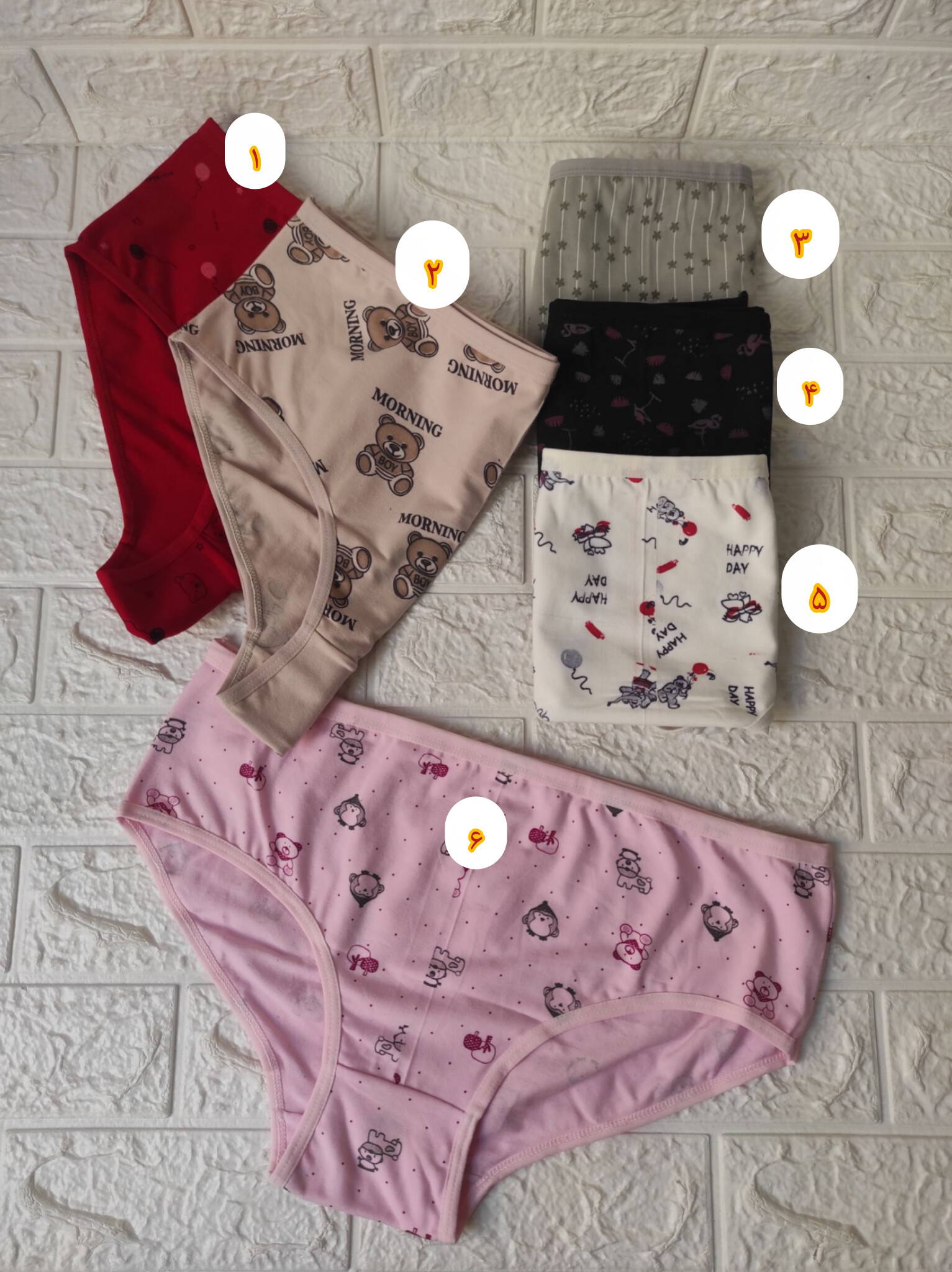 کد ۶۳_شورت فاق بلند نخ پنبه سایز XXXL